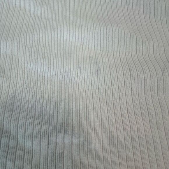 Brandy Melville White Ribbed Long Sleeve Top - Picture 3 of 5